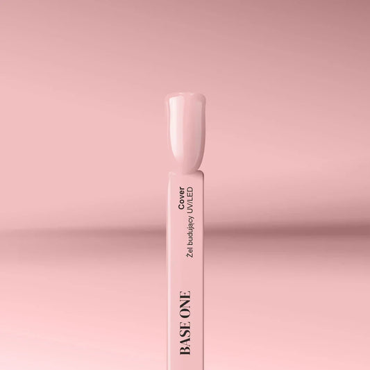 self-leveling Base One Cover Builder gel on a tip