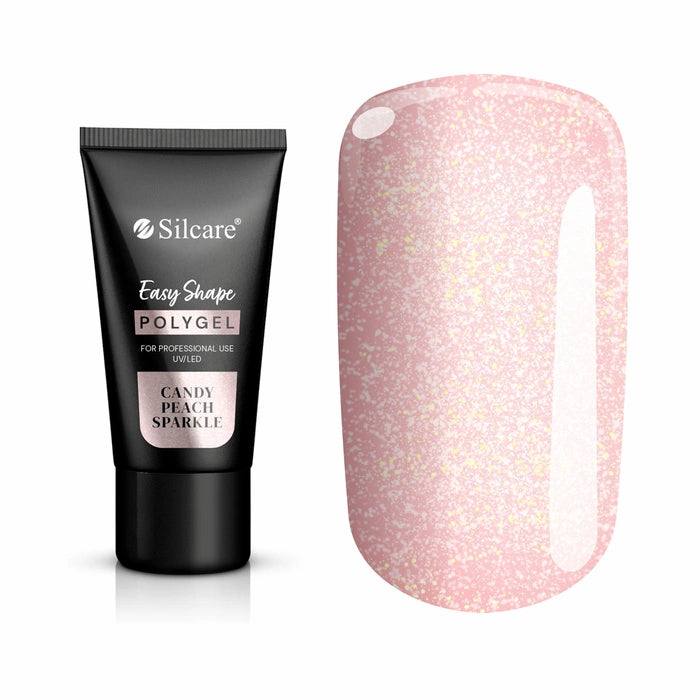 Polygel Easy Shape Candy Peach Sparkle 30 g