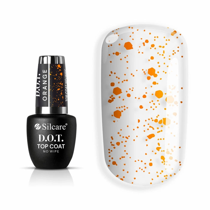 Top Coat - D.O.T. Orange with Particles