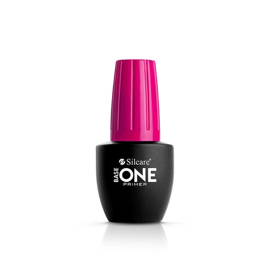 Silcare Base One Primer 15ml professional size bottle for maximum gel adhesion and long-lasting nail preparation.