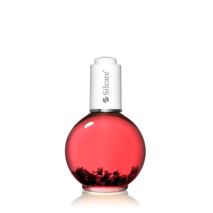 Nail & Cuticle Oil with flowers - Raspberry Light Pink