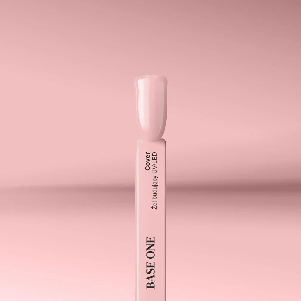 self-leveling Base One Cover Builder gel on a tip