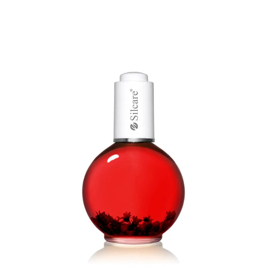 Nail & Cuticle Oil with flowers - Cherry Wine