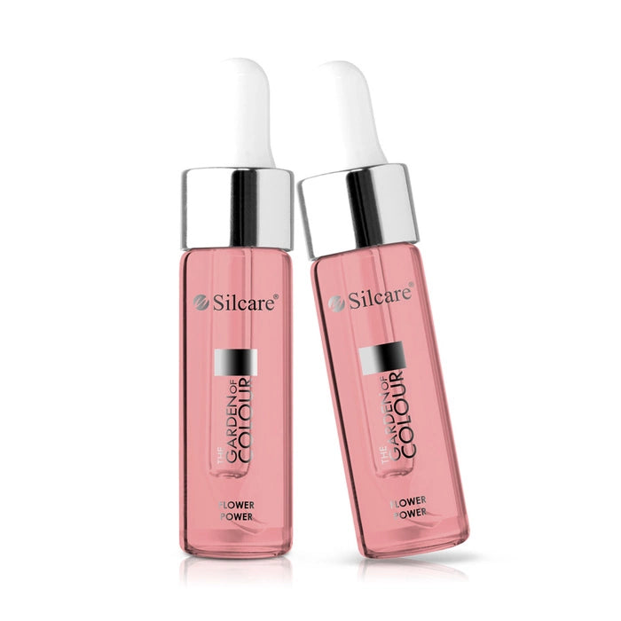 Nail & Cuticle Oil with flowers - Raspberry Light Pink