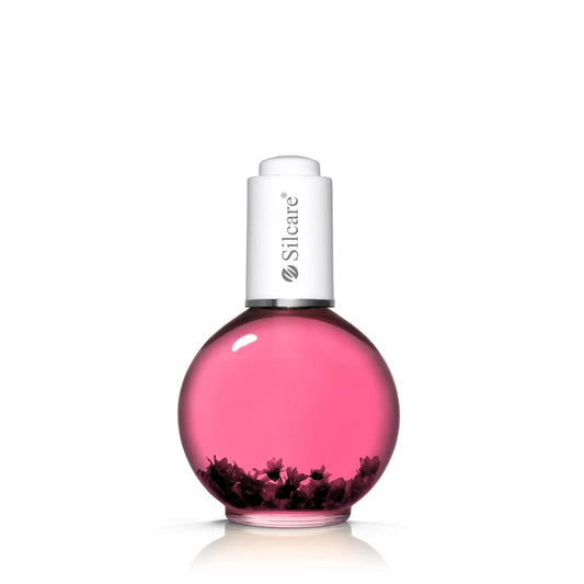 Nail & Cuticle Oil with flowers - Raspberry Light Pink