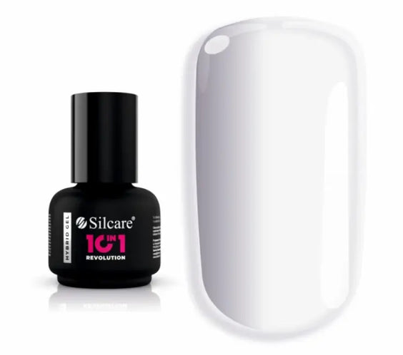 Silcare Hybrid Base 10in1 Revolution White 15g builder gel and strengthening base coat for nails