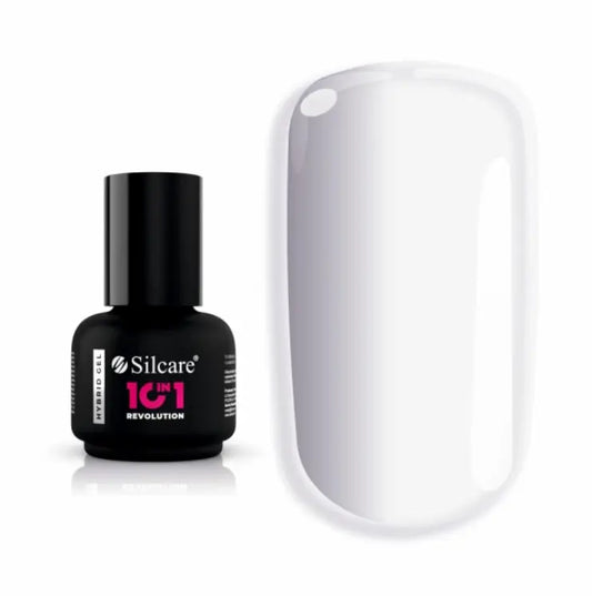 Silcare Hybrid Base 10in1 Revolution White 15g builder gel and strengthening base coat for nails