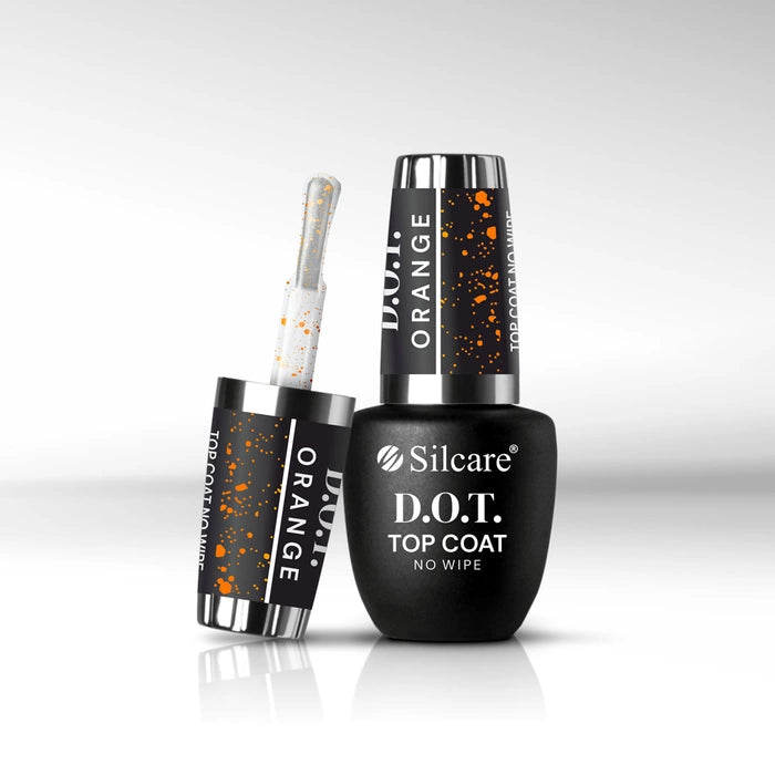 Top Coat - D.O.T. Orange with Particles
