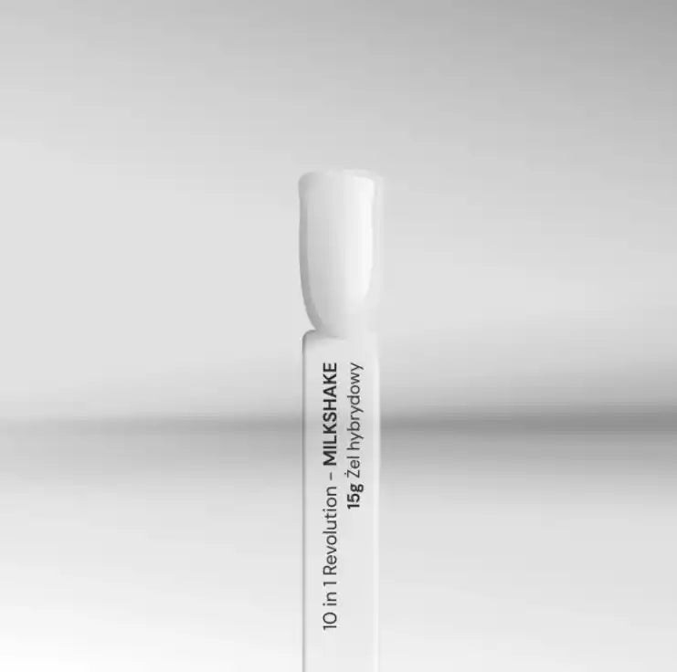 Silcare Hybrid Base 10in1 Revolution Milkshake 15g hybrid gel in a bottle for nail strengthening and styling
