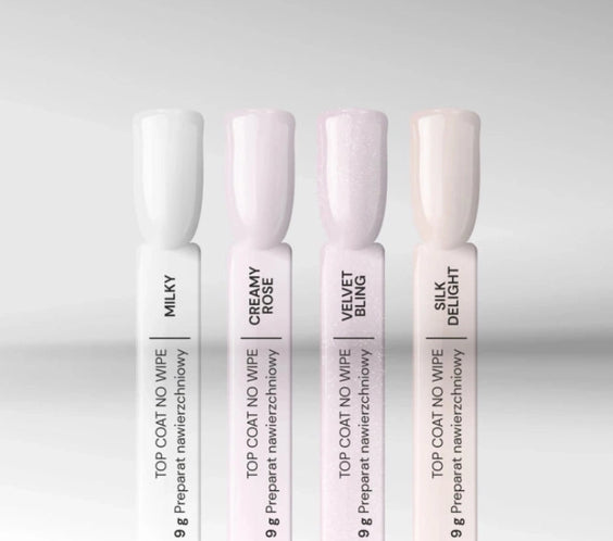 silcare-no-wipe-milky-top-coat-colours-milky-creamy-rose-velvet-bling-silk-delight.webp
